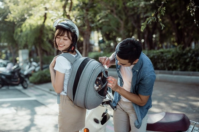 貓咪外出小宅包|優雅淺灰 - singhomart